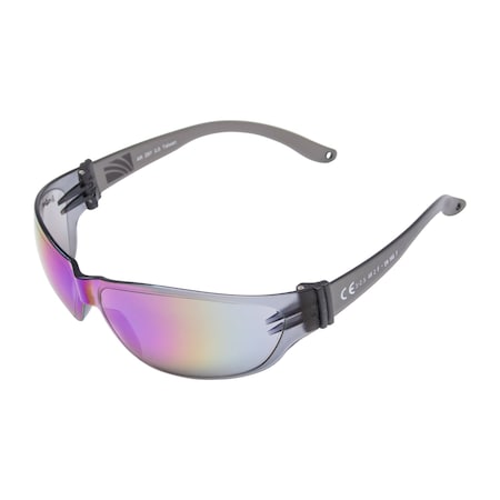 Walter Surface Technologies SAFETY GLASS 1000s SMOKE LENS PURP/BLU FINISH SE-1004